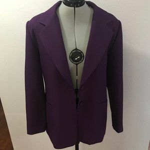 Leslie Fay Haberdashery Purple JACKET sz8